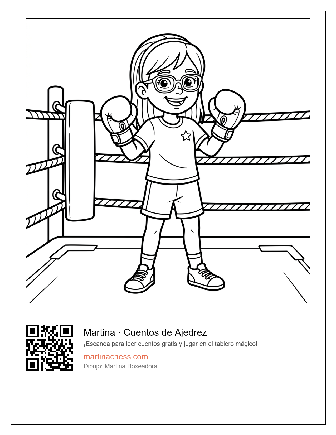 Lámina Martina Boxeadora