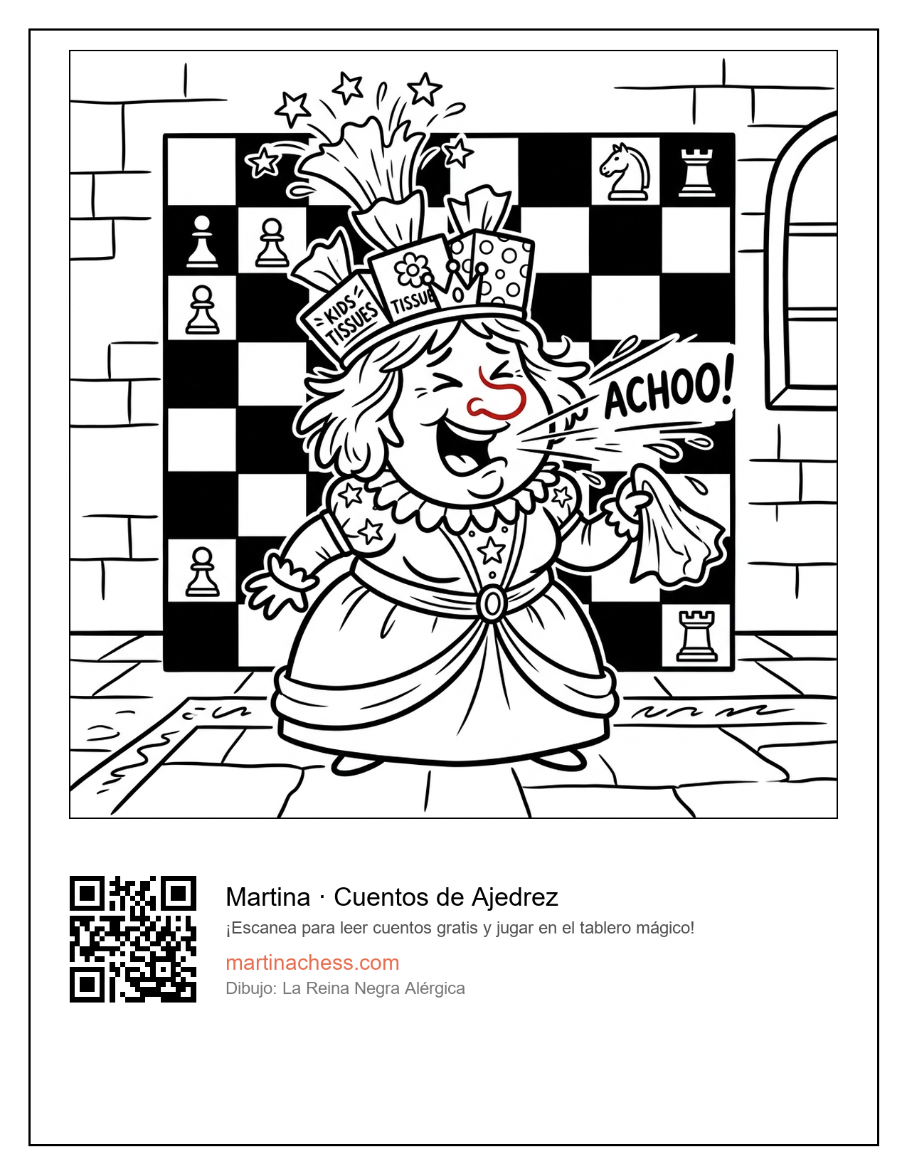 Lámina La Reina Negra Alérgica