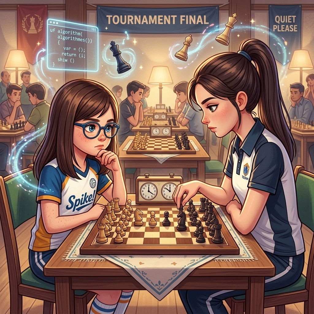 Martina juega la partida decisiva contra Valeria
